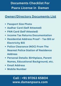 PSARA License in Daman For Owner Director Required